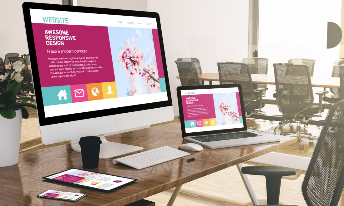 Responsive website design across devices